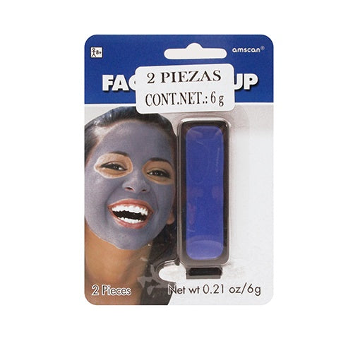 MAQUILLAJE FACIAL PARA FIESTAS AZUL