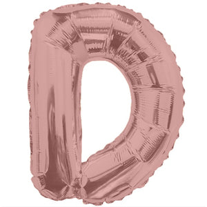 LETRA "D" INFLABLE ROSA METÁLICO 14" (35 CM)
