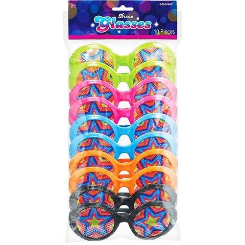 LENTES DISCO 70S (10 PIEZAS)
