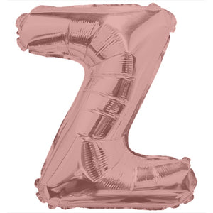LETRA "Z" INFLABLE ROSA METÁLICO 14" (35 CM)