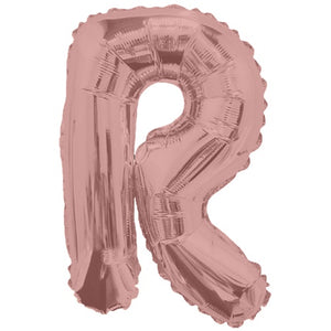 LETRA "R" INFLABLE ROSA METÁLICO 14" (35 CM)