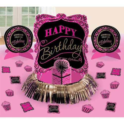 DECORACIÓN PARA MESA (HAPPY BIRTHDAY)