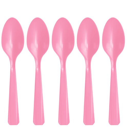 CUCHARAS C/20 ROSA BEBE