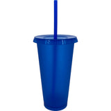 VASO 24 OZ. CON TAPA Y POPOTE (24 PIEZAS)