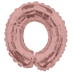 LETRA "O" INFLABLE ROSA METÁLICO 14" (35 CM)