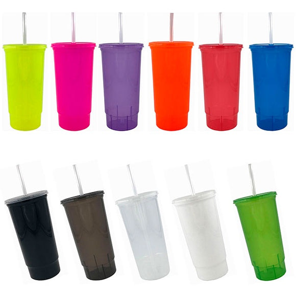 100 VASOS BACHELOR C/TAPA Y POPOTE