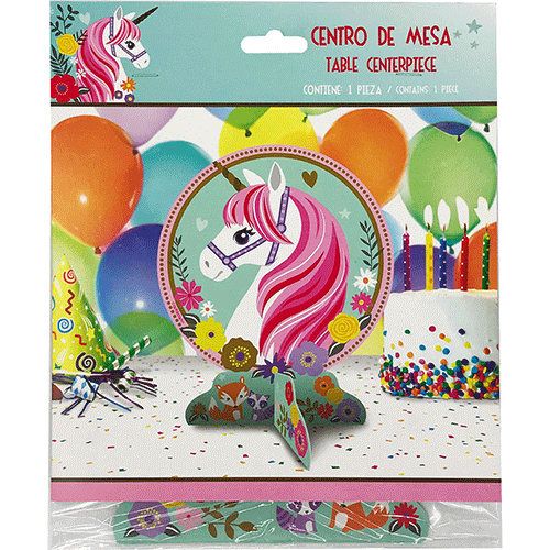 CENTRO DE MESA UNICORNIO