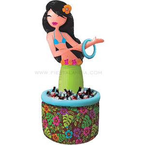 HIELERA INFLABLE HULA HULA (3 PIEZAS)