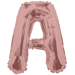 LETRA "A" INFLABLE ROSA METÁLICO 14" (35 CM)