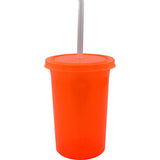 VASO  CON TAPA Y POPOTE 16 OZ. (100 PIEZAS)