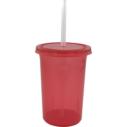 Vaso Termo Tapa Y Popote 16oz / 500ml 60pz Perso Vinil